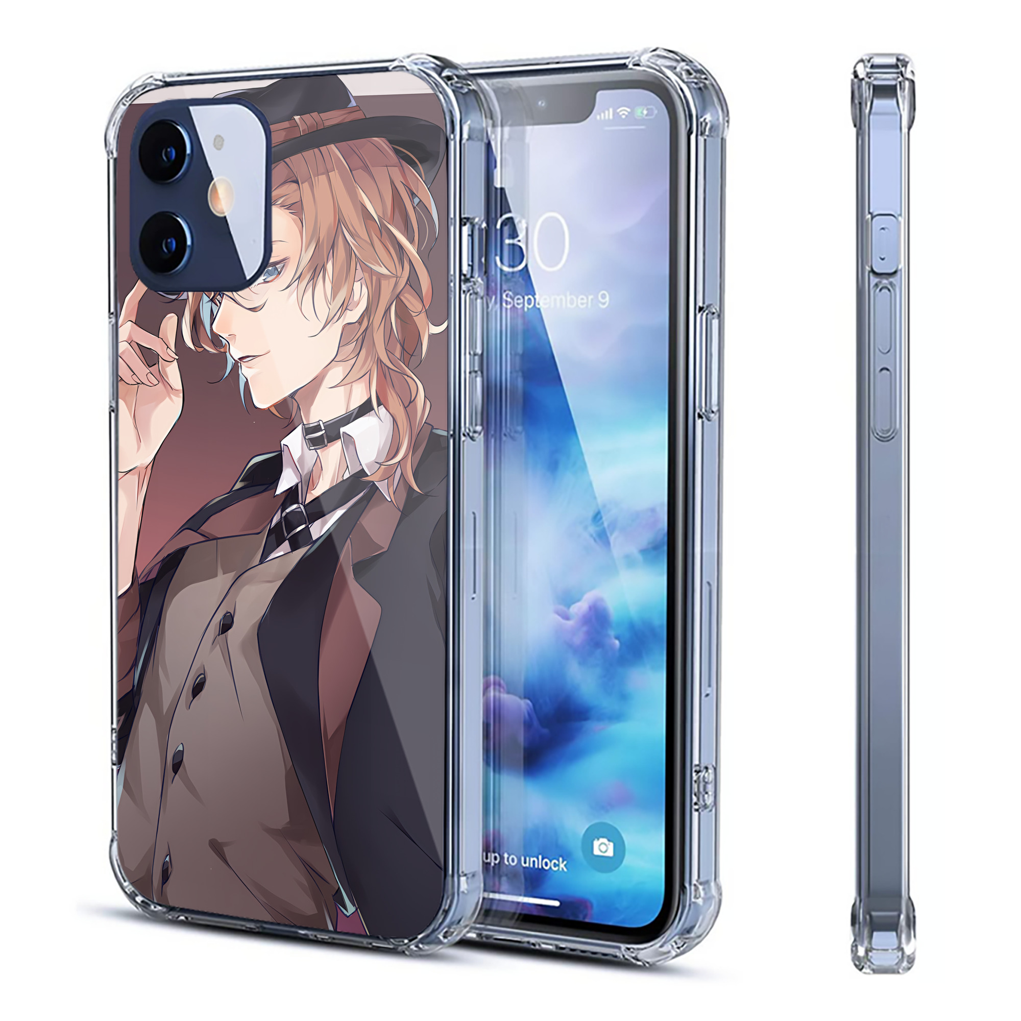 （画像用） 文豪ストレイドッグス Bungo Stray Dogs 【iPhone 12シリーズ対応】透明スマホケース（クリアソフトケース）